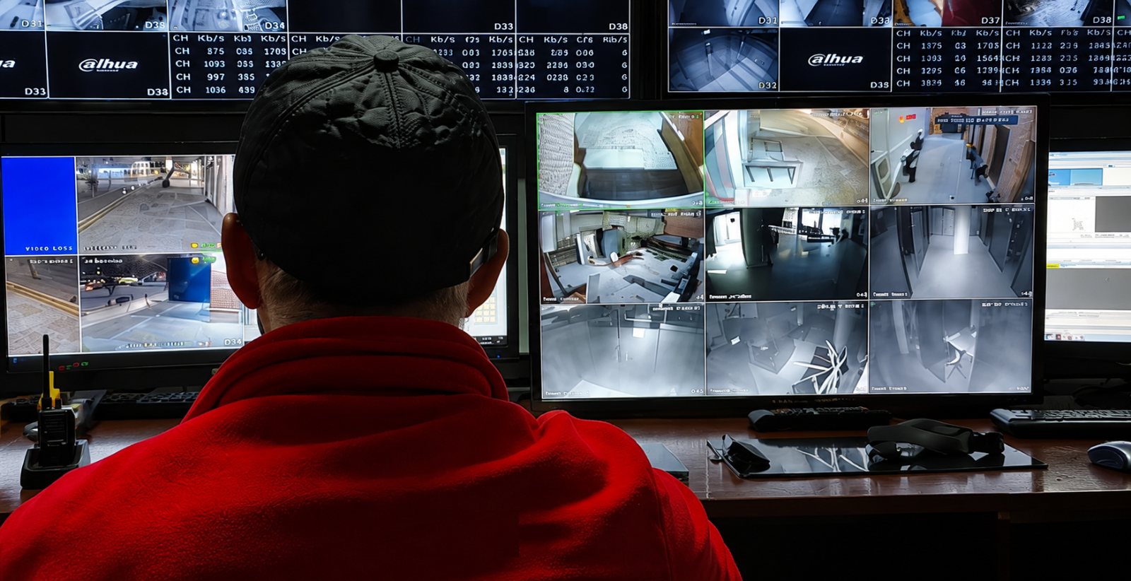 Central de Operaciones SEPROC monitoreando cámaras CCTV